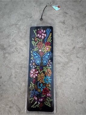 Rhinestone Embellished Butterfly themed Bookmark
